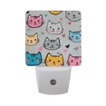thumbnail image 6 of Yayeee LED Plug in Night Light for The Home with Auto Dusk to Dawn Light Sensors, 2 Pack, Cute Cat Pattern, 6 of 6