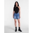 thumbnail image 2 of Madden NYC Women’s Faux Suede Hanky Hem Halter Top, Sizes XXS-XXL, 2 of 6