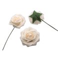 thumbnail image 1 of Kearding Rosas hechas a mano, rosas artificiales, Navidad, Halloween, regalos de Acción de Gracias, flores, hogar, oficina, fiestas, tributos Flores artificiales Marfil, 1 of 6