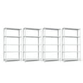 thumbnail image 1 of Costway 4PCS 5-Tier Metal Shelving Unit Adjustable Heavy-Duty Utility Storage Rack White, 1 of 9