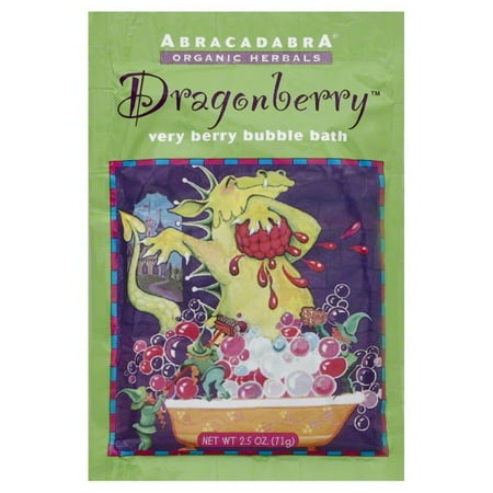 Abracadabra Organic Herbals Bubble Bath, Dragonberry Very Berry, 2.5 (Best Organic Bubble Bath)