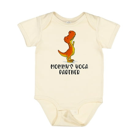 

Inktastic Mommy s Yoga Partner Tyrannosaurus Rex Gift Baby Boy or Baby Girl Bodysuit