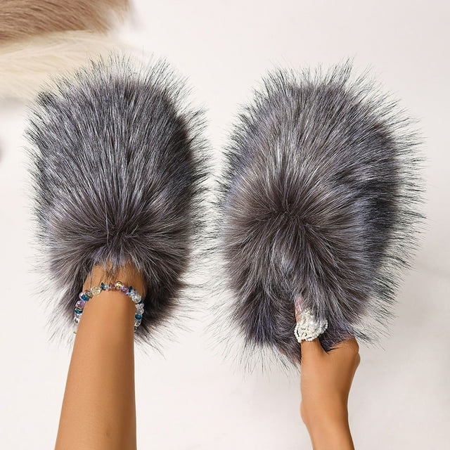 zhenglin Pantoufles Décontractées pour Femmes - Sandales Confortables à Bout Fermé pour Intérieur Automne-Hiver avec Design Élégant