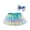 Blue, variant on Girls Layered Rainbow Tutu Skirt Dance Dress Ruffle Tiered Clubwear(Blue,5-8 Years)