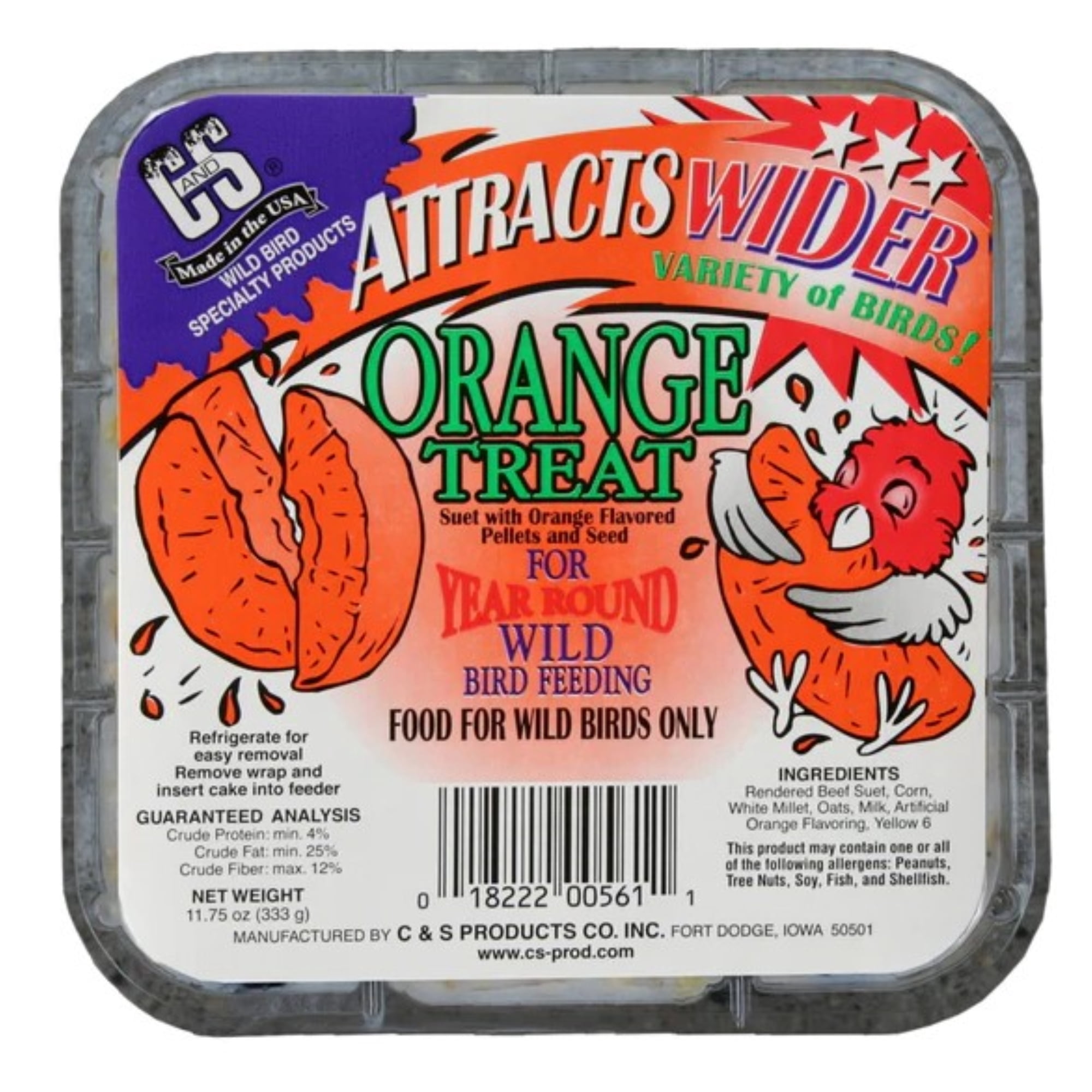 C & S Products C&S Treat Wild Bird Suet - Pack of 12