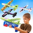 thumbnail image 1 of Lanzador de aviones de juguete Onysurui con 3 aviones de espuma de 4 a 9 años, 1 of 6