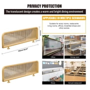 AIHOME Privacy Panels Indoor Striped Glass Screen Commercial Privacy Panels Restaurant Decorative Partitions Modern Divider for Hotel Bar