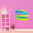 thumbnail image 3 of Motivation Determines What You Do Ability Is What You Capable Of Doing Quote Design Wall Art Sticker Designs Vinyl Stickers For Home House Walls Rooms Windows Bedroom Decoration Size (20x20 inch), 3 of 3
