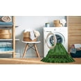thumbnail image 2 of Ahgly Company Machine Washable Indoor Round Transitional Deep Emerald Green Area Rugs, 8' Round, 2 of 7