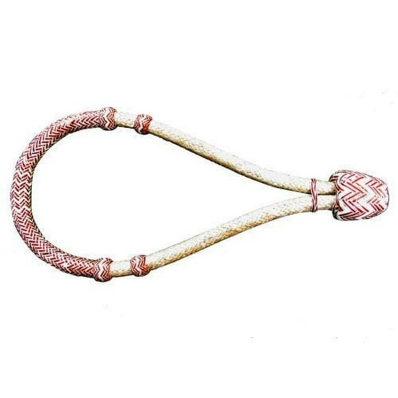 Showman Natural/Red Braided Rawhide Core Bosal