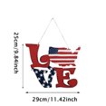 thumbnail image 3 of American Independence Day Wooden Pendant LOVE Home Window Decoration, 3 of 8