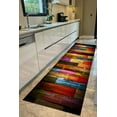 thumbnail image 3 of Modern Rugs, Kitchen Rugs, Modern Rugs, Easy to Clean Rug, Painted Wood Panels Rug, Large Rug, Soft Rugs, Indoor Rugs, Colorful Rug, 3.3'x6.5' - 100x200 cm, 3 of 7