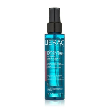 Lierac Double Care, Refreshing Makeup Remover for Eyes & Eyelashes, 3.4 Oz + Schick Slim Twin ST for Sensitive