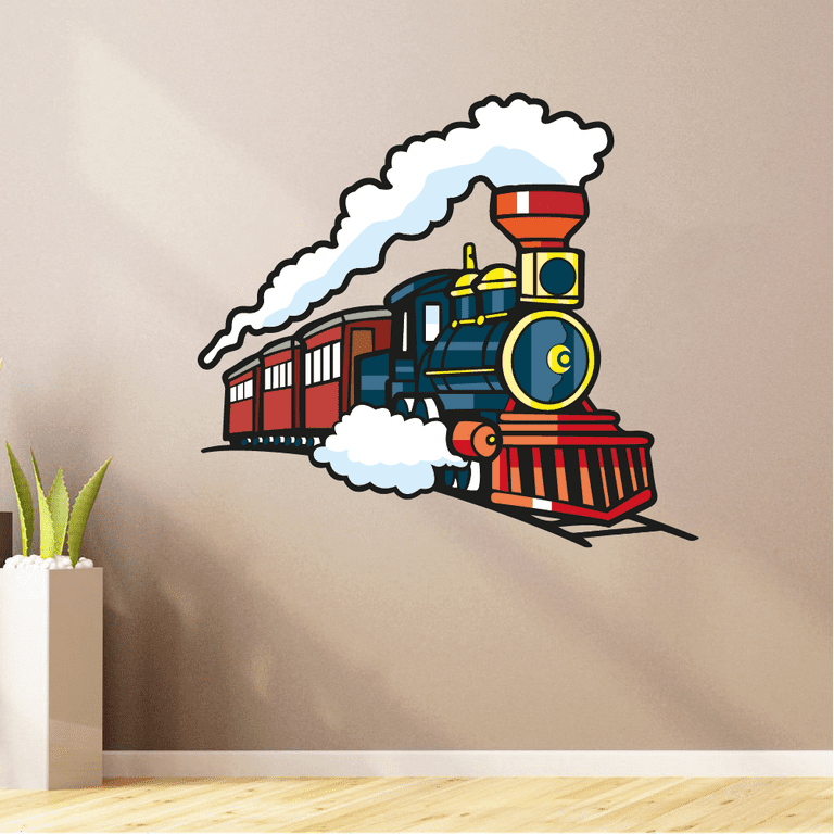 Stickers enfant Train à vapeur - Art Déco Stickers