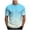 G, variant on Gradient Paint Short Sleeve Tee for Daily Casual Wear with Smooth Color Transition Design Modern Crew Neck Mens T Shirt for Everyday Comfort