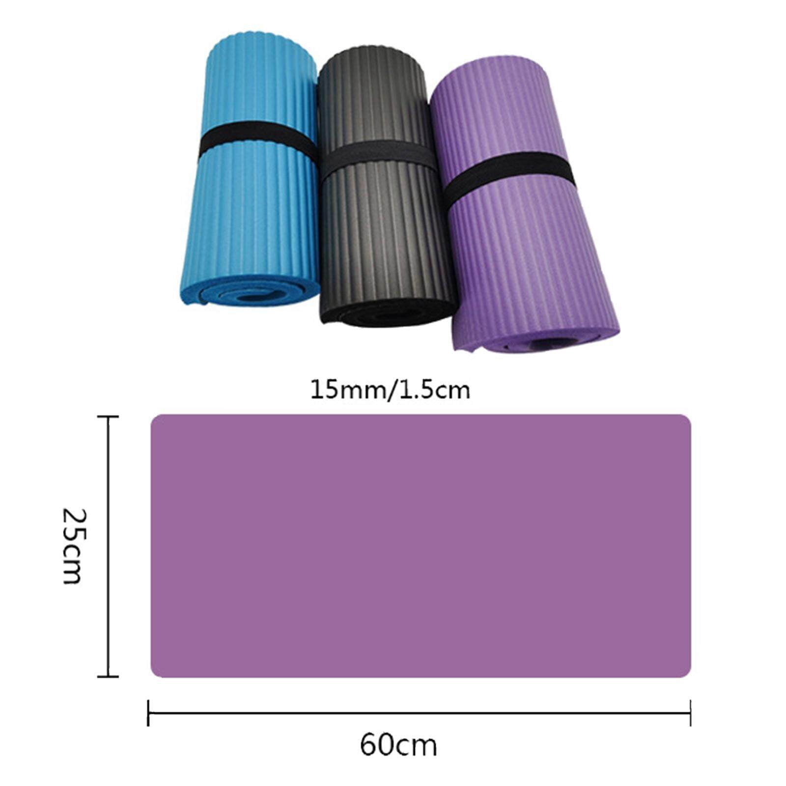 Tapis De Yoga Voyage Antidérapant 60x25x1 Cm – Coussin Genouillère Orange, NBR, Pour Pilates Et Gainage