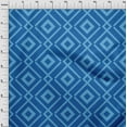 thumbnail image 4 of oneOone Viscose Chiffon Medium Blue Fabric Geometric Craft Projects Decor Fabric Printed By The Yard 42 Inch Wide, 4 of 4