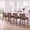 Walnut + Beige, variant on Christopher Knight Home Modern Wood Counter Stools with Cane Back, Upholstered Seat, Walnut+Beige, Set of 2