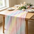 thumbnail image 2 of PBAZIH Gradient Sheer Mesh Table Runner for Party Decor Elegant Polyester and Spandex Tablecloth for Weddings, Showers, and Home Dining Versatile and Reusable Table Decoration, 2 of 6