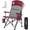 Red, variant on Overmont Camping Chair with Lumbar Support for Adults - Oversized with High Back Supports 450 LBS - Heavy Duty Folding Chair Portable for Outdoor Lawn Patio Balcony with Patent No.: US D1.028.543 S
