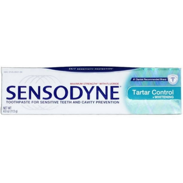 Sensodyne Tartar Control Plus Whitening Toothpaste 4 oz (Pack of 2