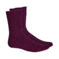 thumbnail image 2 of Charter Club Women's Super Soft Solid Crew Socks, Burgundy, One Size, 2 of 3