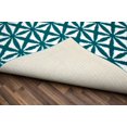 thumbnail image 3 of Mainstays Bright Eyed Suzy Polypropylene Teal/White Indoor Area Rug, 7'6" x 9'6", 3 of 6