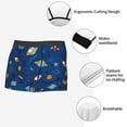 thumbnail image 3 of Pofeuu Space Print Men’s Boxer Briefs, Moisture-Wicking Underwear, Regular,Trunk-Large, 3 of 5
