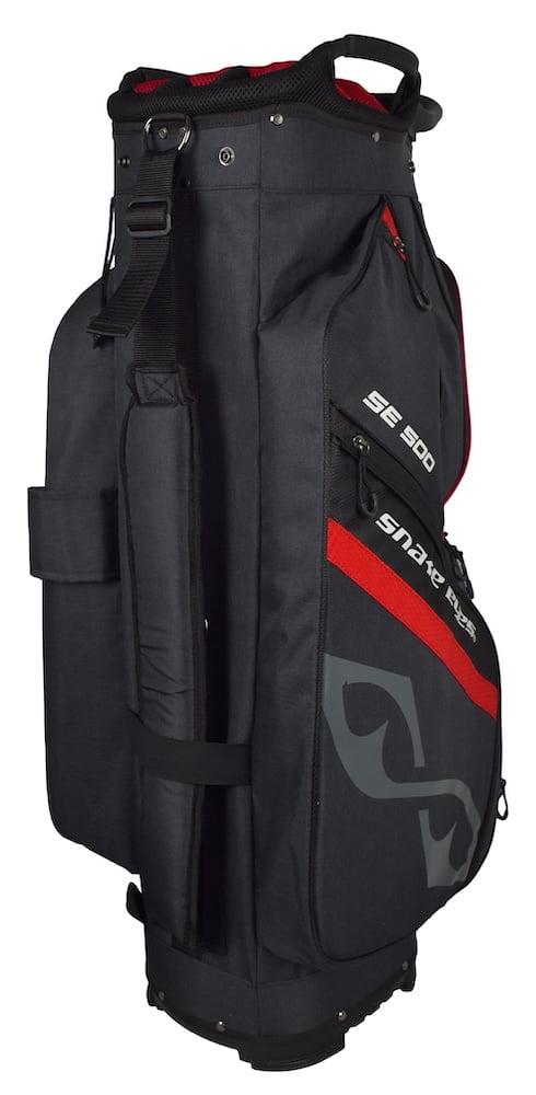 Snake Eyes Golf SE500 Cart Bag Black/Heather Gray/Red