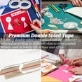 thumbnail image 6 of Double Sided Tape for Crafts, 6 Rolls Multi-Size Double-Sided Adhesive Tape for Arts, Photography, Gift Box, Scrapbooking, Card Making, Paper Backing, 6 of 6