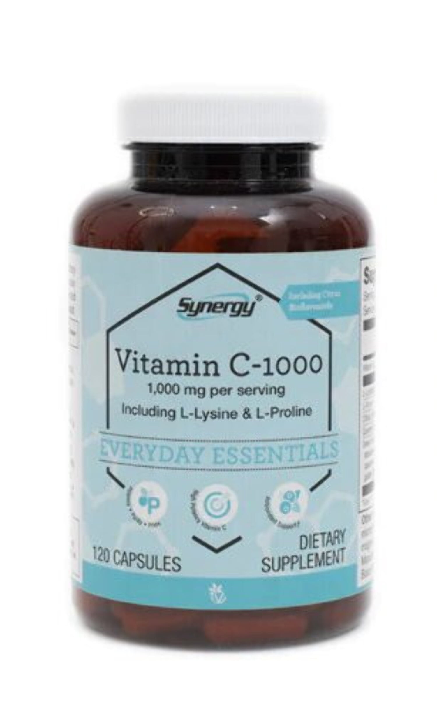 Vitacost Synergy Vitamin C1000 per serving with LLysine L Proline