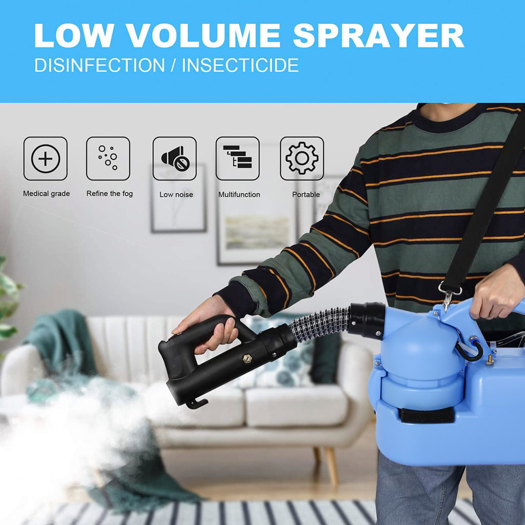 7L ULV Fogger Disinfection Sprayer WeedKiller Office Home Electric Portable 