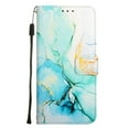 thumbnail image 6 of SaniMore Case for Samsung Galaxy S23 Plus 2023 Release, PU Leather Case Luxury Marble Wireless Charigng Hand Rope Fashion Folding Case for Girls Women For Samsung Galaxy S23 Plus, Blue, 6 of 6
