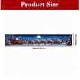 thumbnail image 3 of Christmas Yard Fence Banner Long Festive Decoration with Santa Reindeer for Outdoor Patio Railing Wall Holiday Decor, 3 of 9