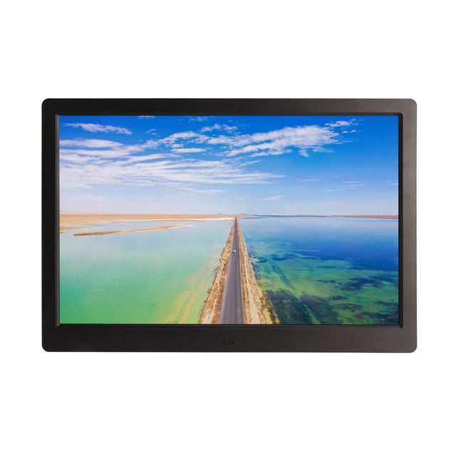 14.1 Inch HD LED Screen, Playback, Multiple Functions, Remote Control, Easy Playback Digital Picture Frame with Desktop Stand, for Home and Office Use