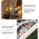 thumbnail image 5 of Kearding Wood Christmas House Light Up LED Scene Powered Favors Party Xmas Table Decor Forest Battery Village for Window Kits de decoración para fiestas, 5 of 6