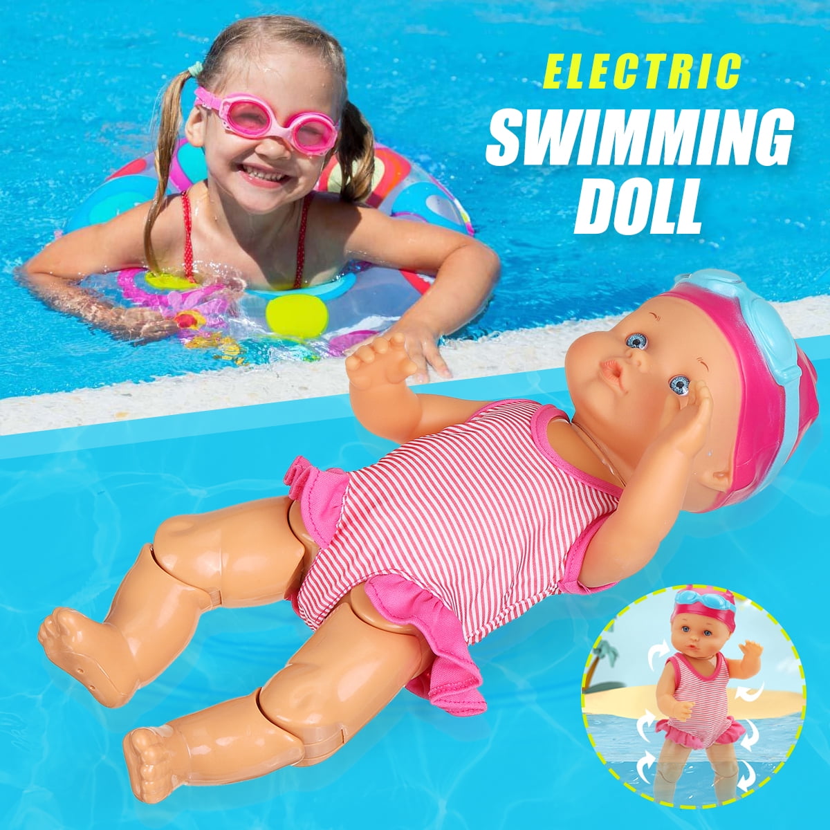 the swimming doll
