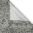 thumbnail image 6 of Ambesonne Vintage Valance & Curtain, Romantic Rose Motifs, 55"x24", Dark Taupe Cream, 6 of 7