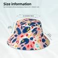 thumbnail image 5 of Kdxio Reflective Bucket Hat - Hand Painted Abstract Leopard Print Print Bucket Hat for Men,Women, 5 of 9