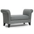 thumbnail image 1 of Marsha Scroll Banc de Bras en Gris, 1 of 1