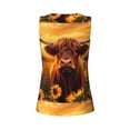 thumbnail image 6 of Goofa Vintage Sunflower Cow A Printed Womens Workout Tops for Women Sleeveless Yoga Shirts Athletic Running Tank Tops Sleeveless Gym Clothes Workout Apparel-Small, 6 of 9
