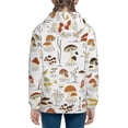 thumbnail image 4 of Kll Unisex Kids Boys Girls Hooded Pocket Pullover Hoodies-Mushrooms And Butterflies, 4 of 9