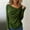 *Green, variant on ClodeEU Women's Loose Cowl Neck Ruched Stretch Long Sleeve Blouse Shirt Top , Fall Casual Trendy Tops Green,Womens Plus S