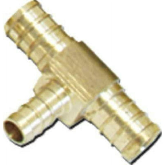 UC360LFA Barb Pex Tee, Lead-Free Brass, 3/8 x 3/8 x 3/8-In. - Quantity 12