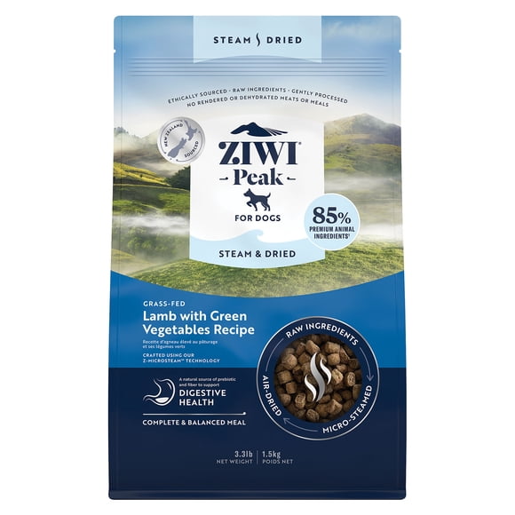 Peak Steam & Dried Lamb with Green Vegetables Dog Food