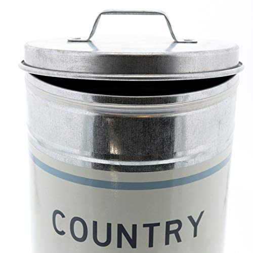 Barnyard Designs Decorative Nesting Kitchen Canisters With Lids Galvanized Metal Rustic Vintage Farmhouse Country Decor For Flour Sugar Coffee Tea Storage Large Set Of 4 Nbsp Walmart Com Walmart Com