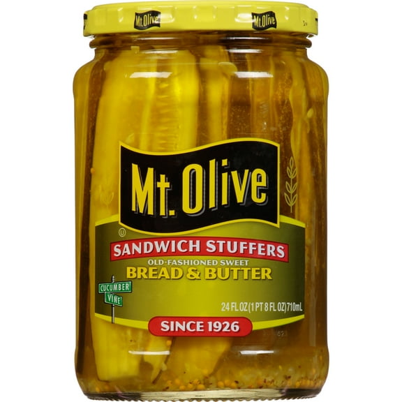 Mt. Olive Sandwich Stuffers Bread & Butter Pickles - 24 fl oz jar