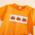 thumbnail image 5 of DHFJKG Kids Toddler Boys Halloween Outfits Short Sleeve Shorts Embroidered Pumpkin Design Lightweight Tshirt Shorts 2 Piece Set Child Kids Boys Stylish Outfits 4-5 Years, 5 of 5