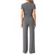 thumbnail image 3 of INSPIRAR CHIC Conjunto de 2 Piezas para Mujeres, Camiseta de Cuello Redondo de Manga Corta con Pantalones con Cuerda, Traje de Yoga S Sudadera Gris Oscuro, 3 of 5