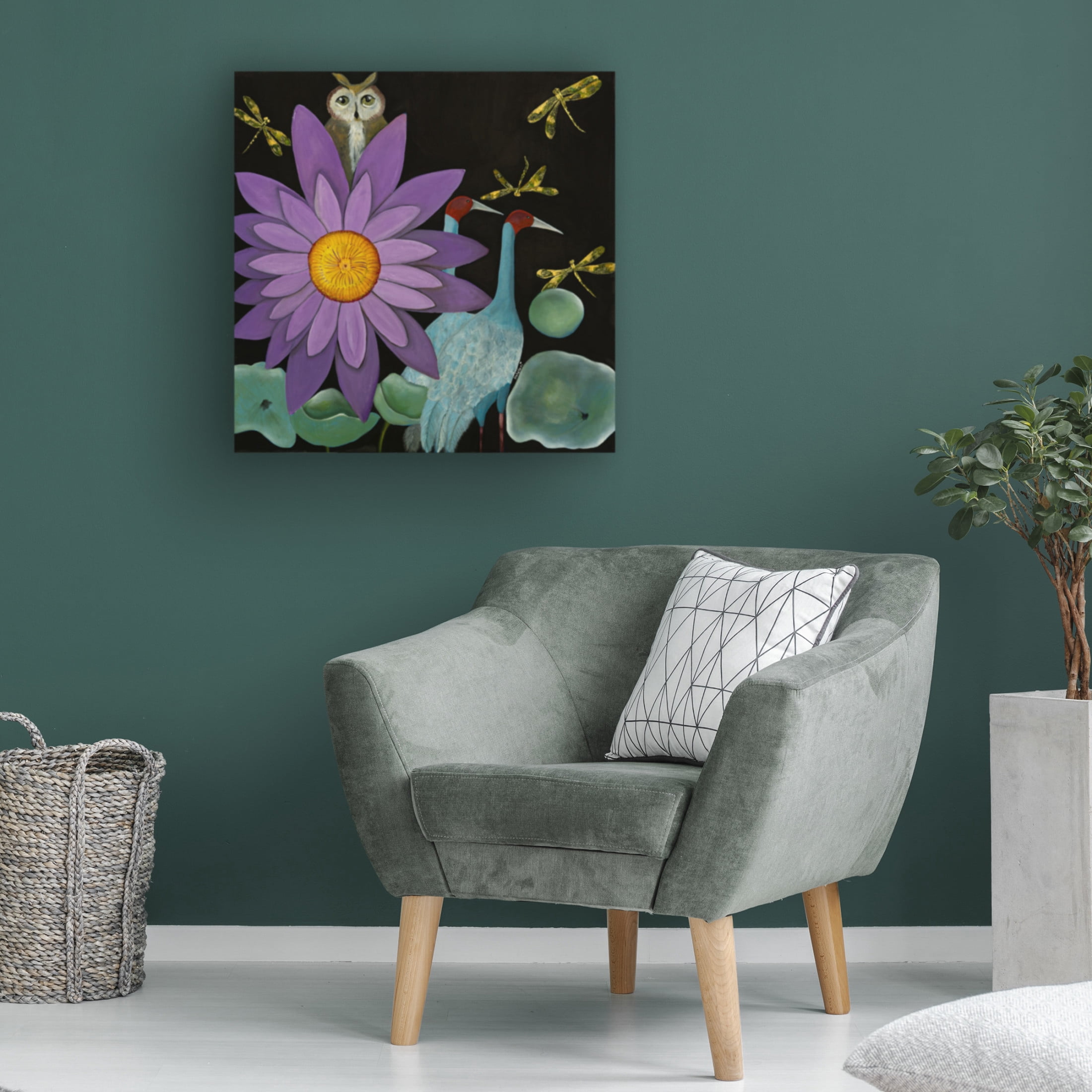 Trademark Fine Art Isabelle Ri Lotus Canvas Wall Art